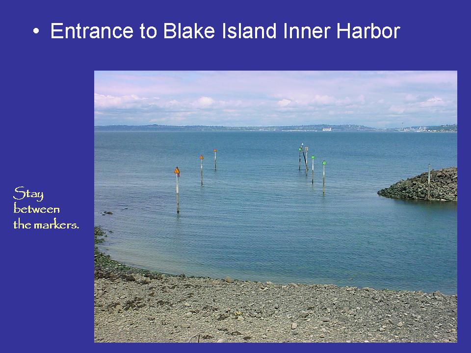 Entrance to Blake Island Inner Harbor