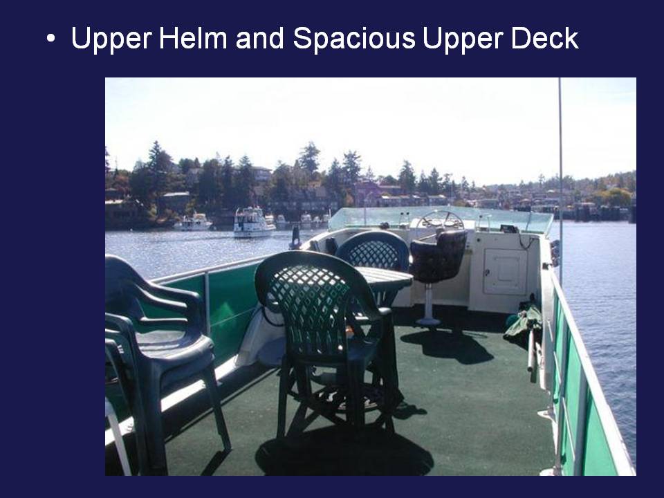 Spacious upper deck