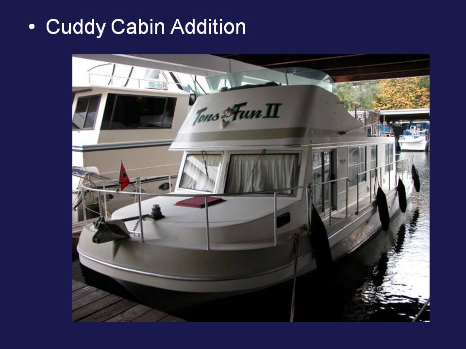 Cuddy cabin addition