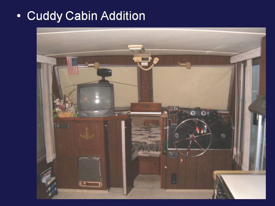 Cuddy cabin addition