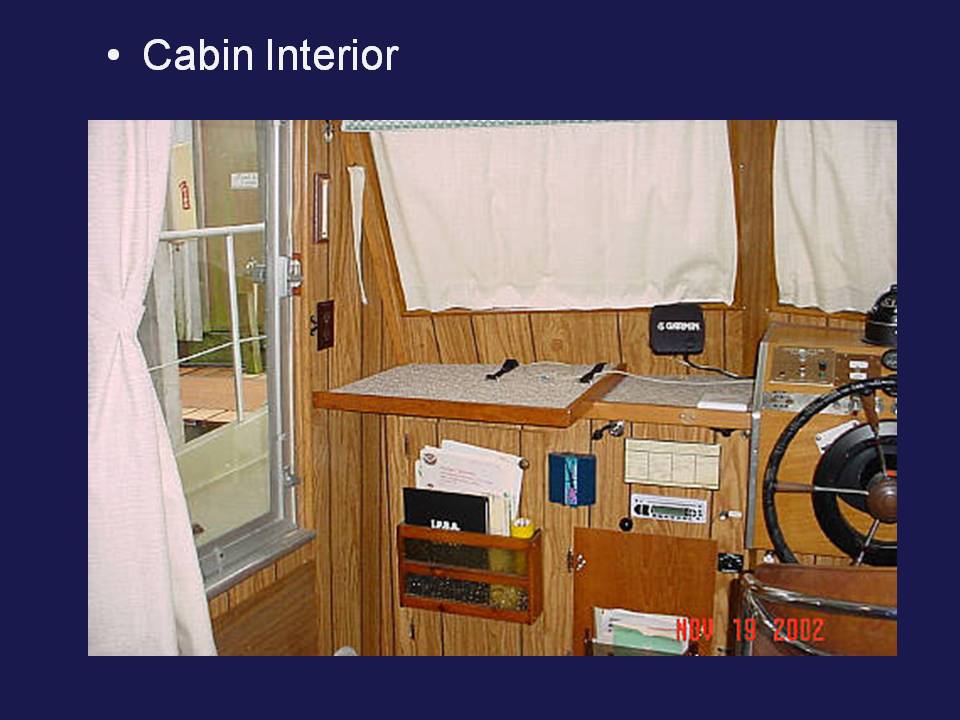Cabin interior, sole