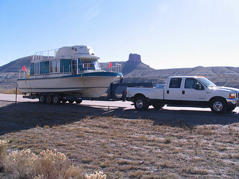 31-footer on trailer