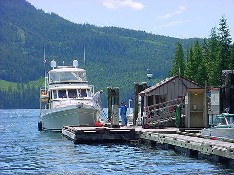 Blind Channel fuel dock