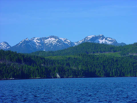 Vancouver Island from Johnstone Strait