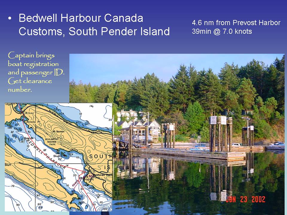 Bedwell Harbour Canada Customs, South Pender Island