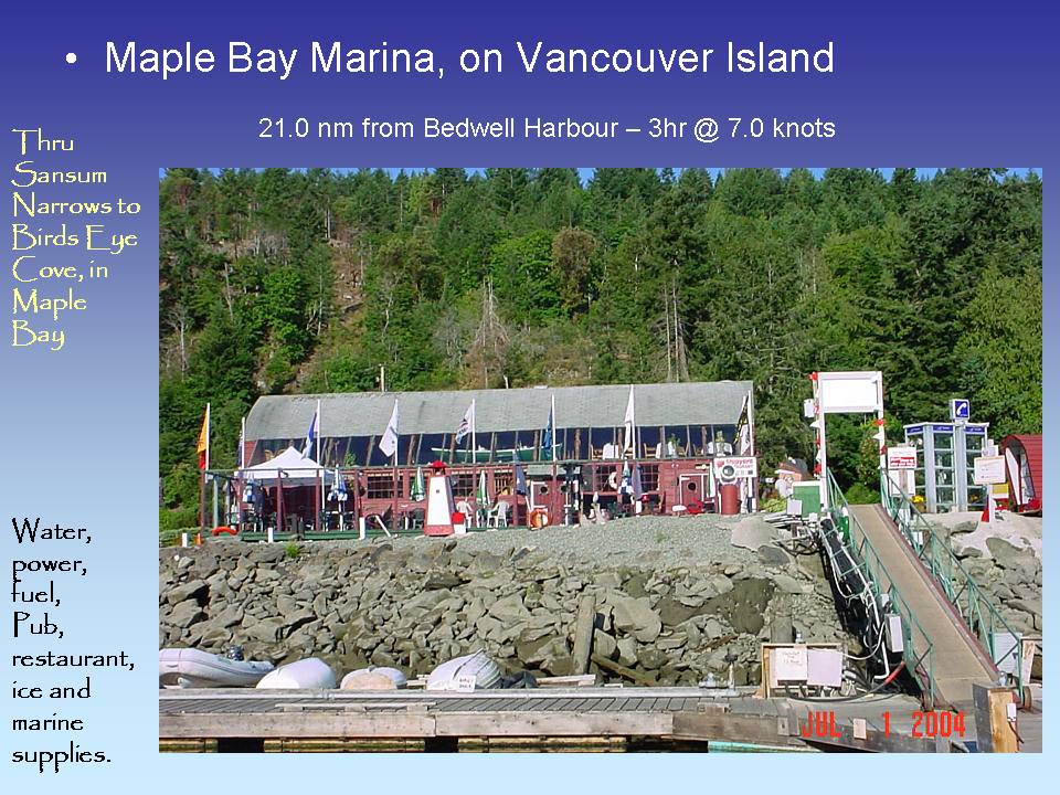 Maple Bay Marina on Vancouver Island