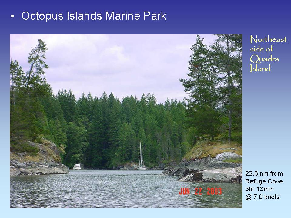 Octopus Islands Marine Park, 22.6 nm from Refuge Cove