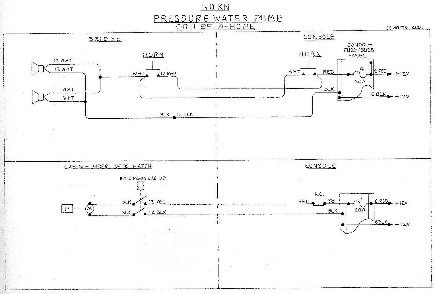 Horn, Pressure Water Pump