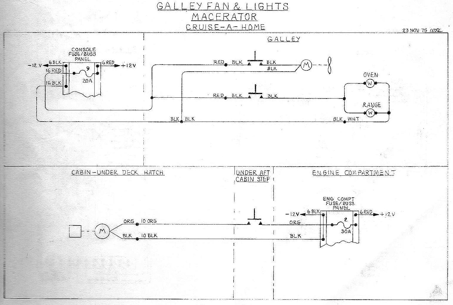 Galley fan & Lights, Maserator